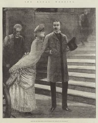 The Royal Wedding, Arrival of the Duke and Duchess of Albany at Claremont